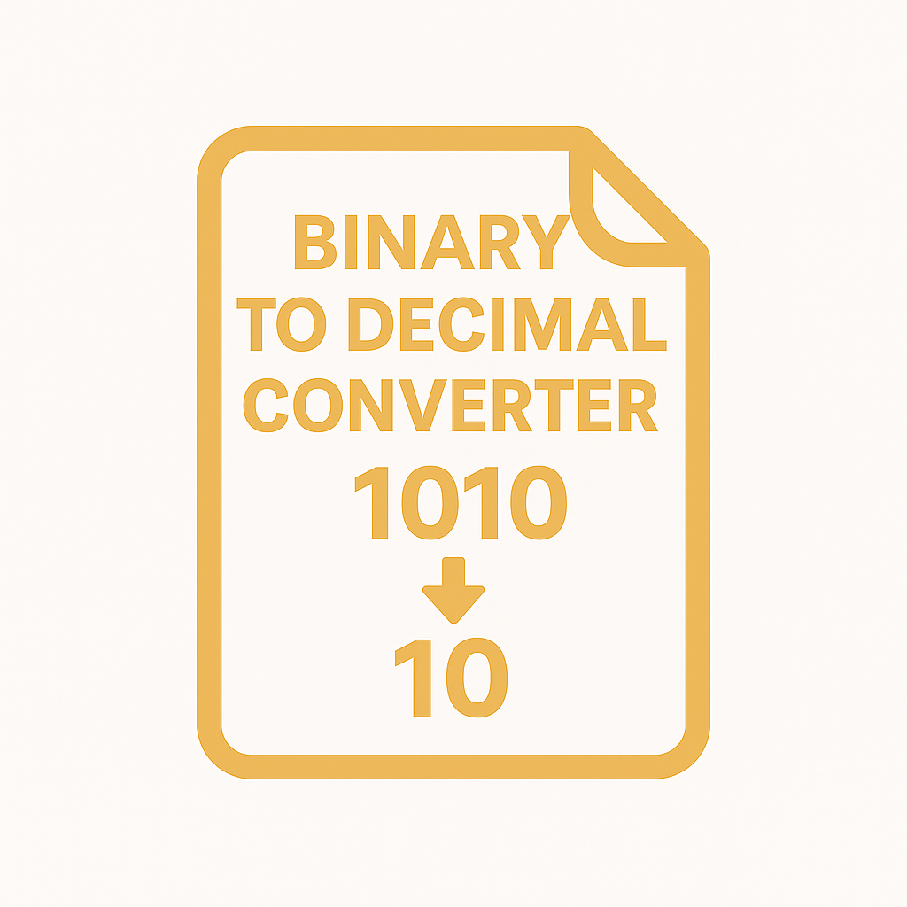 Binary to Decimal Converter