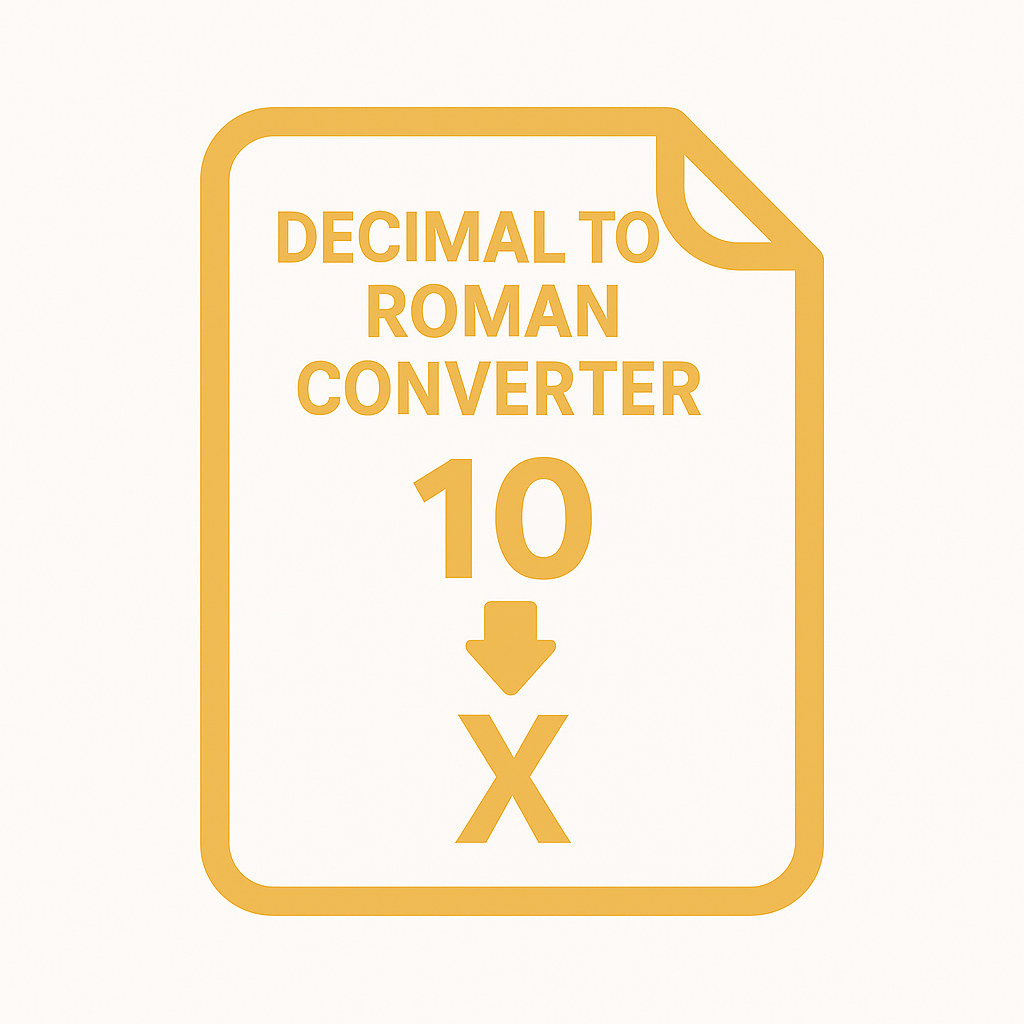 Decimal to Roman Converter